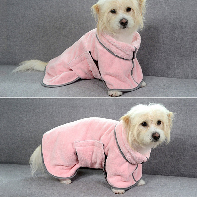UDOGDRY™ Ultra Comfortable Microfiber Absorbent Dog Bathrobe