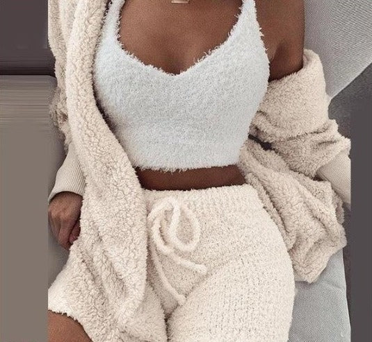 UStoree⢠Ladies 3-Pieces Fleece Set - Cozy Winter Loungewear