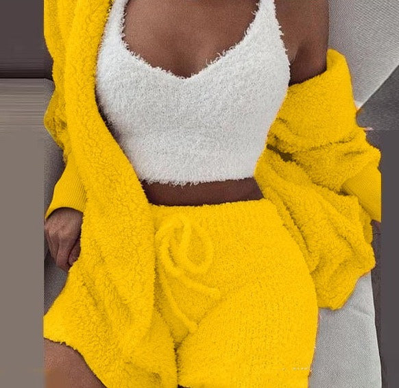 UStoree⢠Ladies 3-Pieces Fleece Set - Cozy Winter Loungewear