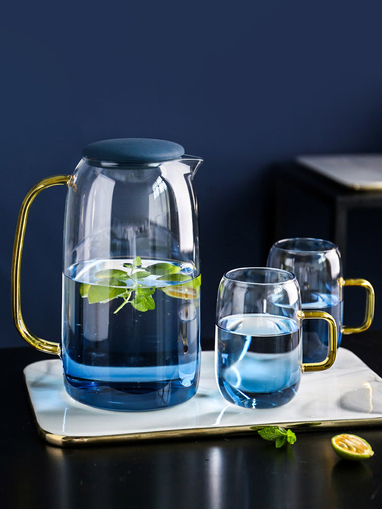 ULUXX™ Signature European Elegance: Premium Bottle & Glass Cup Ensemble