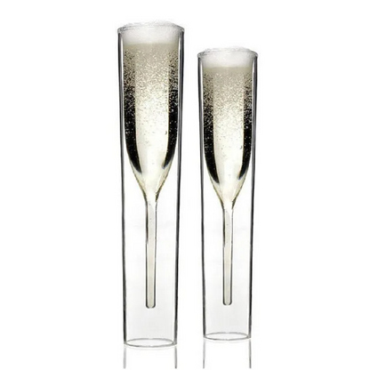 UHome Elite Collection™: Set of 6 Exquisite Champagne Glasses