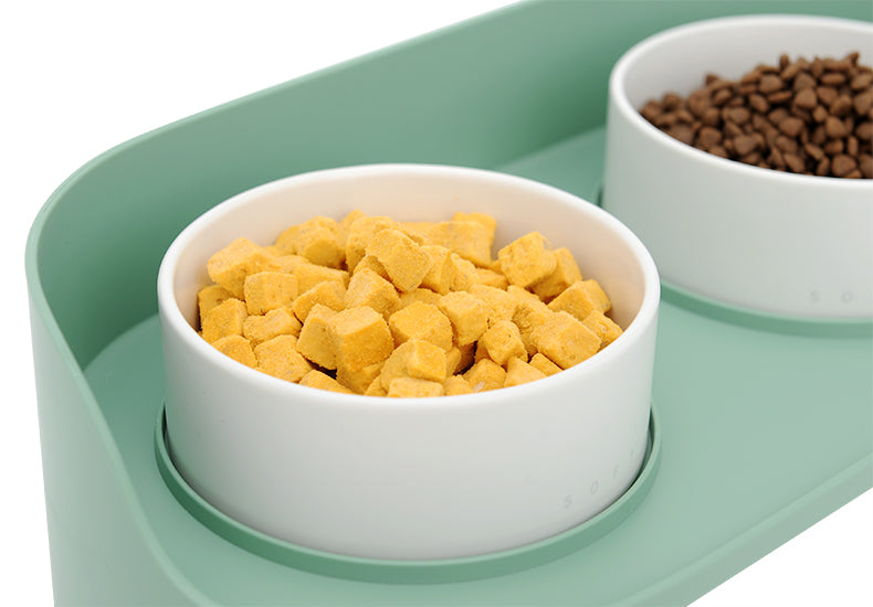 UPetLine™ Luxury Ceramic Pets Double Bowl Food