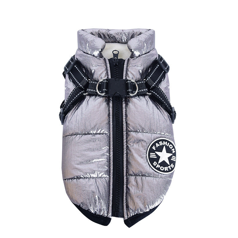 FrostGuard™ Waterproof Winter Dog Jacket with Harness