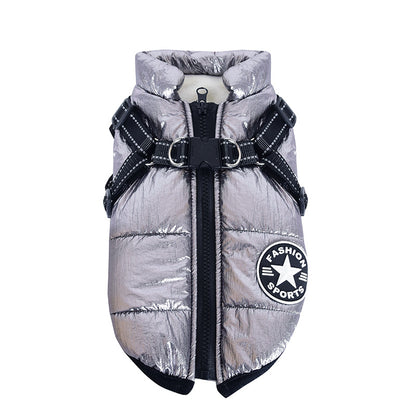 FrostGuard™ Waterproof Winter Dog Jacket with Harness