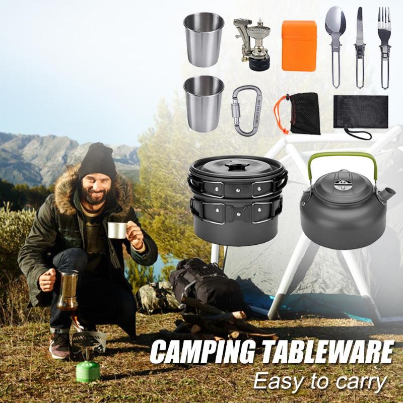 FORMAQ™ Portable Camping Cooking Kit 13 in 1 Adventure Collection