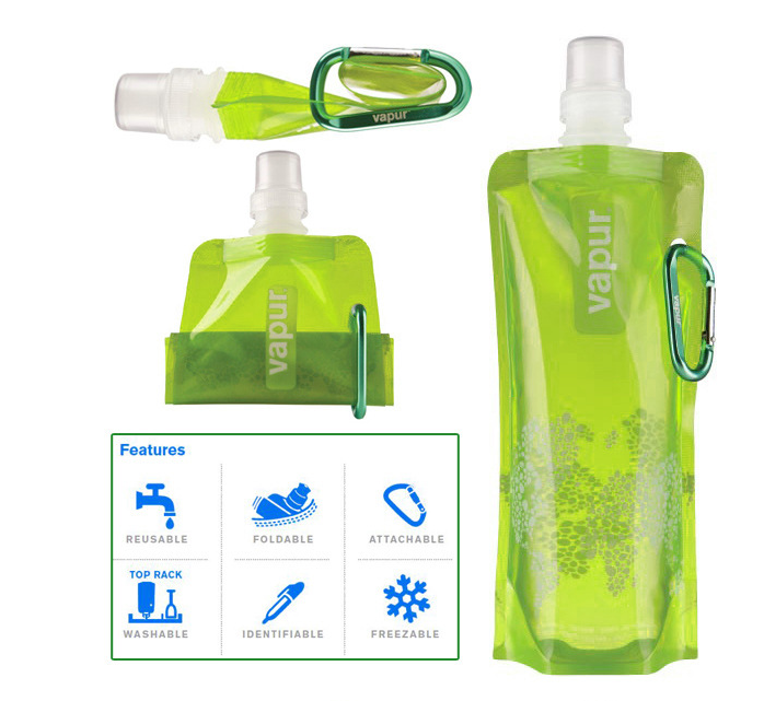 VAPUR SPORT 10 Collapsible Water Bottle BPA Free For Sports