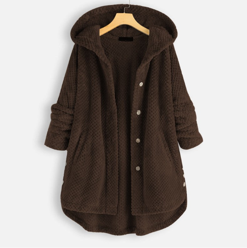 ULinePureColor™ Comfortable Women Winter Coat Hooded Thick