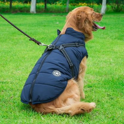 FrostGuard™ Waterproof Winter Dog Jacket with Harness