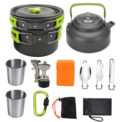 FORMAQ™ Portable Camping Cooking Kit 13 in 1 Adventure Collection