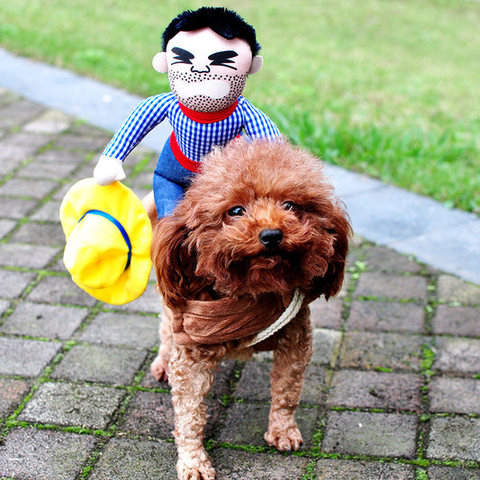 Pets Costumes: Funny Chucky and Horseman Party Outfits