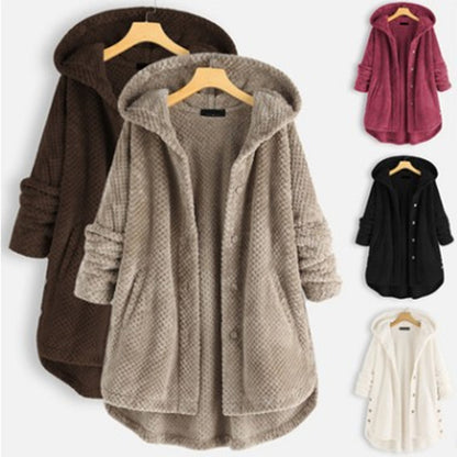 ULinePureColor™ Comfortable Women Winter Coat Hooded Thick