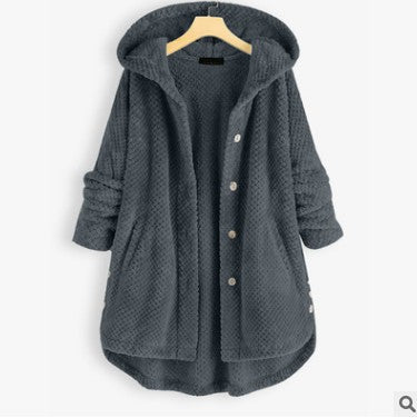 ULinePureColor™ Comfortable Women Winter Coat Hooded Thick