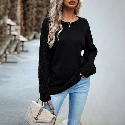 UELLA LINE™ Cozy Long Sleeve Round Neck Sweater