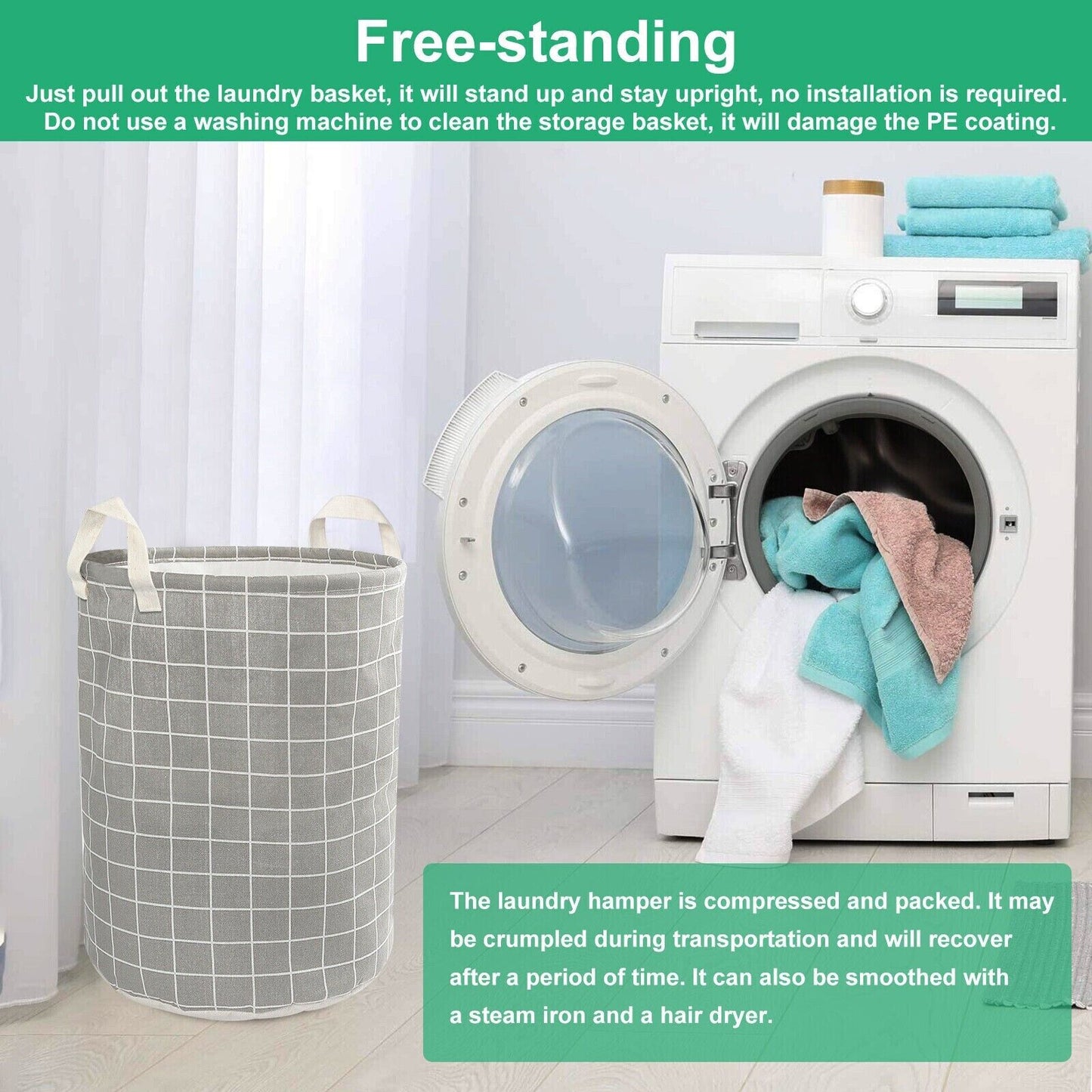 UFold-N-Go™ Laundry Hamper