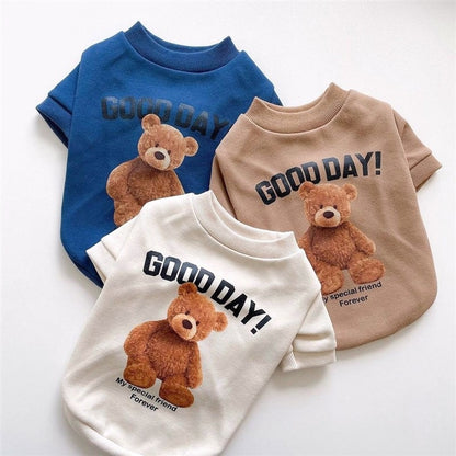 Comfortable Cute Bear Dog Clothes