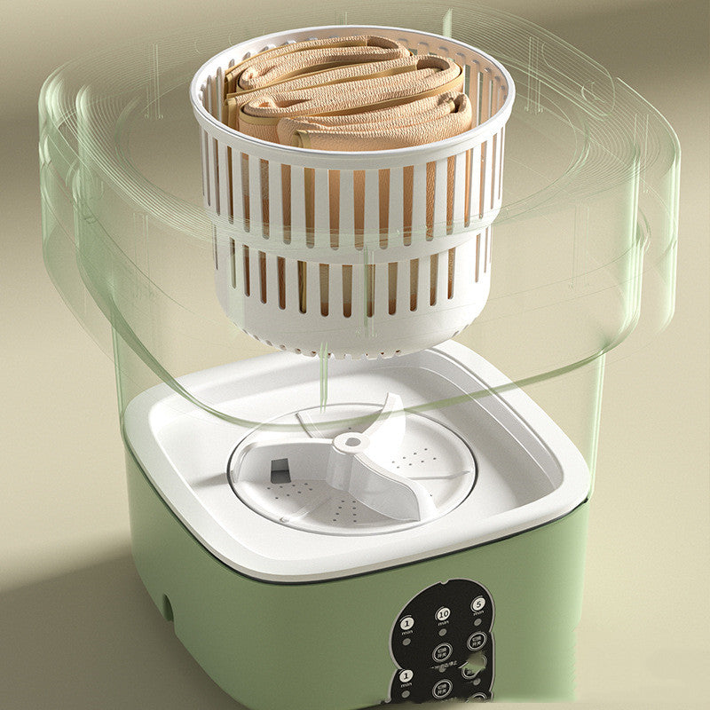 UHome Mini™ Foldable Washing Machine with Sterilization Light: The Ultimate Laundry Companion