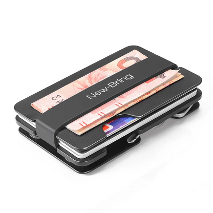 NEW-BRING Carbon Fiber Multi-Functional Wallet and Key Holder with RFID Block