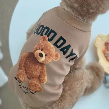 Comfortable Cute Bear Dog Clothes