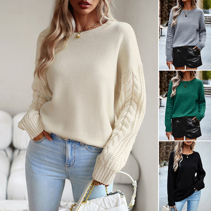 UELLA LINE™ Cozy Long Sleeve Round Neck Sweater