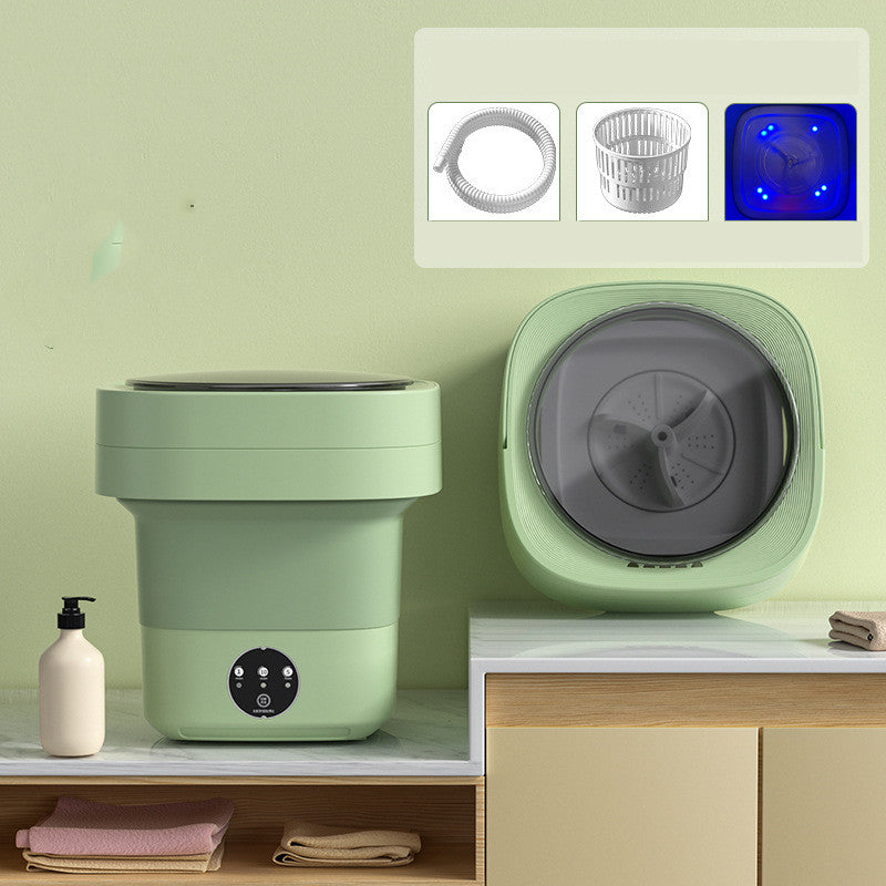 UHome Mini™ Foldable Washing Machine with Sterilization Light: The Ultimate Laundry Companion